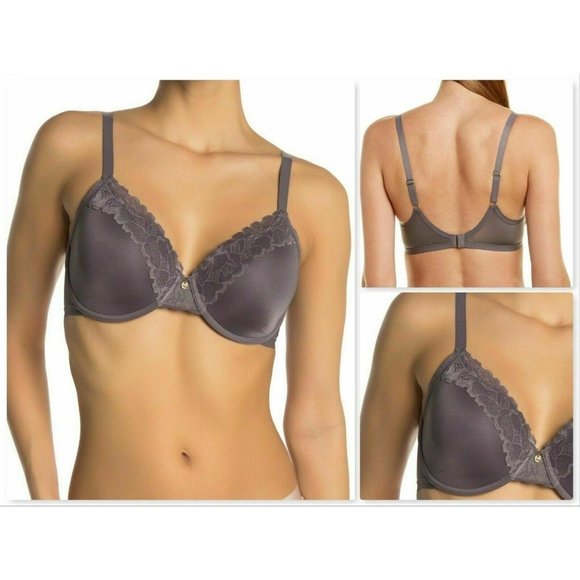 NATORI Refined Full Underwire T-Shirt Bra  Gray - Picture 1 of 8